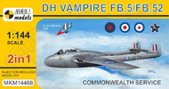  Mark I Models  1/144 de Havilland Vampire FB.5/FB.52 (2 kits!): (C MKX14468