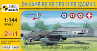  Mark I Models  1/144 de Havilland Vampire FB.5/FB.51/FB.52A/Mk.6 ( MKX14469