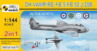  Mark I Models  1/144 de Havilland Vampire FB.5/FB.51/FB.52A/Mk.6 ( MKX14470