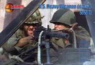  Mars Models  1/32 WWII US Heavy Weapon Soldiers D-Day (12) w/Guns (2) MAF32040