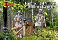 Mars Models  1/72 1st Half XV Century Teutonic Field Artillery (16) w/Guns (4) MAF72064