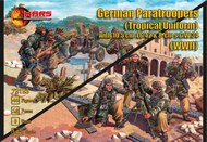  Mars Models  1/72 WWII German Paratroopers Tropical Uniform (40) w/Guns (8) MAF72123