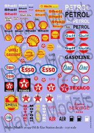  Matho Models  1/35 Oil & Gas Station Decals (Various Brands) MAT35099