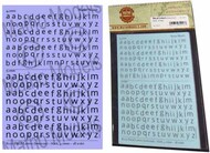  Matho Models  NoScale Multi-Scale Black Lower Case 4-5mm Letters Decal MAT80013