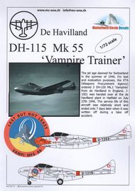 de Havilland DH.115 Vampire Trainer #MHN72012