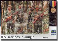  Masterbox Models  1/35 WWII U.S. Marines in Jungle - 4 Figures Set MTB35089