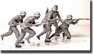  Masterbox Models  1/35 DAK, German Infantry WWII, North Africa Desert Battle Series Set # 3 - 5 Figures Set MTB35093
