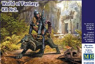  Masterbox Models  1/24 World of Fantasy: Female Warrior Sitting on Animal MTB24008