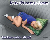 Masterbox Models  1/24 Kitty James Trucker Passenger Sleeping (for Trucks w/Sleeper Beds) MTB24046