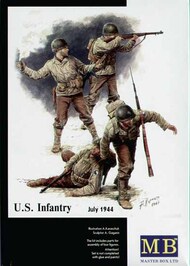  Masterbox Models  1/35 U.S. Infantry 1944 - 4 Figures MTB35021