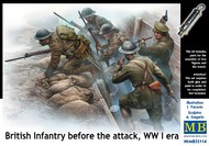  Masterbox Models  1/35 British Infantry Before the Attack WWI Era (5 & Trench) MTB35114