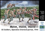  Masterbox Models  1/35 Move, Move, Move! US Soldiers Operation Overlord Period 1944 (6) MTB35130
