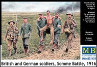  Masterbox Models  1/35 British & German Soldiers Somme Battle 1916 (6) MTB35158