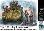  Masterbox Models  1/35 101th Light Company Paratroopers & British Tankmen France 1944 MTB35164
