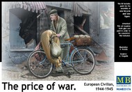  Masterbox Models  1/35 The Price of War, Elderly European Man w/Bicycle 1944-45 MTB35176