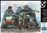  Masterbox Models  1/35 German Motorcyclists WWII Era (4) MTB35178