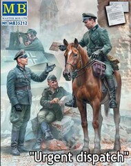 Urgent Dispatch WWII German Military Men (4) & Horse #MTB35212