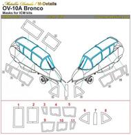  Metallic Details  1/48 North-American/Rockwell OV-10D Bronco canopy paint masks MDMDM4813