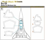  Metallic Details  1/48 Sukhoi Su-33 Masks MDMDM4817
