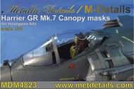  Metallic Details  1/48 BAe Harrier GR.7. Canopy masks MDMDM4823