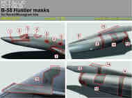  Metallic Details  1/48 Convair B-58 Hustler. Masks - Pre-Order Item MDMDM4831