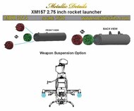  Metallic Details  1/32 XM157 2.75 inch rocket launcher MDMDR3214