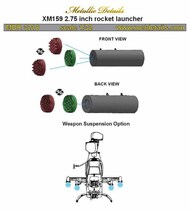  Metallic Details  1/32 XM159 2.75 inch rocket launcher MDMDR3216
