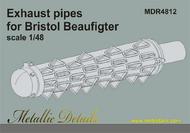  Metallic Details  1/48 Bristol Beaufighter. Exhaust pipes MDMDR4812