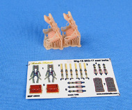  Metallic Details  1/48 Ejection seat KK-1 3d-printed seats and seatbelts for Mikoyan MiG-15 and MiG-17 MDMDR48233
