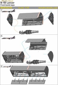 Rockwell B-1B Lancer front bomb bays 3d-printed #MDMDR48240