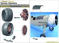  Metallic Details  1/48 Gloster Gladiator exterior 3d-printed - Pre-Order Item MDMDR48241