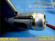  Metallic Details  1/48 Boeing B-17 Flying Fortress engines MDMDR4854