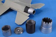  Metallic Details  1/48 Lockheed-Martin F-16C Fighting Falcon Jet nozzle for engine F110 (opened) MDMDR4862