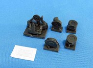 Resin parts for detailing of navigation, target designation and night vision systems for helicopter model AH-64A TADS/PNV System #MDMDR4889