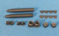  Metallic Details  1/72 Torpedo Mk.46. Kit contains resin parts for assembly of 2 torpedoes Mk-46 MDMDR7245