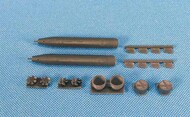  Metallic Details  1/72 Torpedo Mk.54. Kit contains resin parts for assembly of 2 torpedoes Mk.54 MDMDR7246