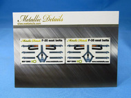  Metallic Details  1/32 Lockheed-Martin F-35 Lightning II Seat belts 3d-printed decals MDP32002