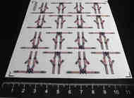  Metallic Details  1/32 Sikorsky UH-60 seat belts for cabin seats MDP32031