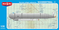  Micro-Mir  1/35 Schwertal - German Midget Submarine MCK35016