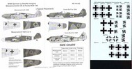  Microscale Decals  1/48 WWII Luftwaffe/German National Insignia for Messerschmitt Bf.109 and Focke-Wulf Fw.190 MS48005