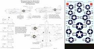  Microscale Decals  1/48 Republic P-47D Thunderbolt 'Razorback' or Bubble. National Insignia and propeller Markings MS48013
