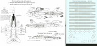 Microscale Decals  1/48 McDonnell-Douglas F/A-18 Hornet Light Grey Walkways, Stencil Data, Walkways etc MS48015