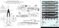  Microscale Decals  1/48 McDonnell-Douglas F/A-18 Hornet Dark Grey, Black Walkways, Stencil Data, Walkways etc MS48016
