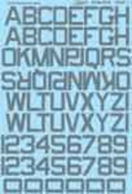  Microscale Decals  1/48 United States ID Letters & Numbers-60 Degrees-24' & 36'- 3 Sheets MS48018