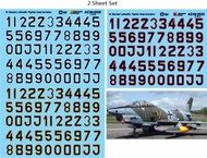  Microscale Decals  1/48 German Luftwaffe Fighter Code Numbers (Black Filled letters with white red and yellow borders) MS48035