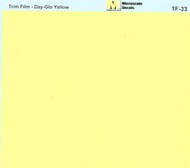  Microscale Decals  NoScale Dayglo Yellow (trimfilm) MSTF33