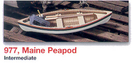  Midwest  NoScale Maine Peapod Wood Boat MID977
