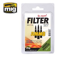  Ammo by Mig Jimenez  NoScale FILTER SET FOR GREEN VEHICLES AMM7452