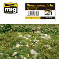  Ammo by Mig Jimenez  NoScale Grass Mats - STONY MOUNTAIN - SPRING AMM8358