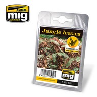  Ammo by Mig Jimenez  NoScale Lazer Cut Plants - JUNGLE LEAVES AMM8452